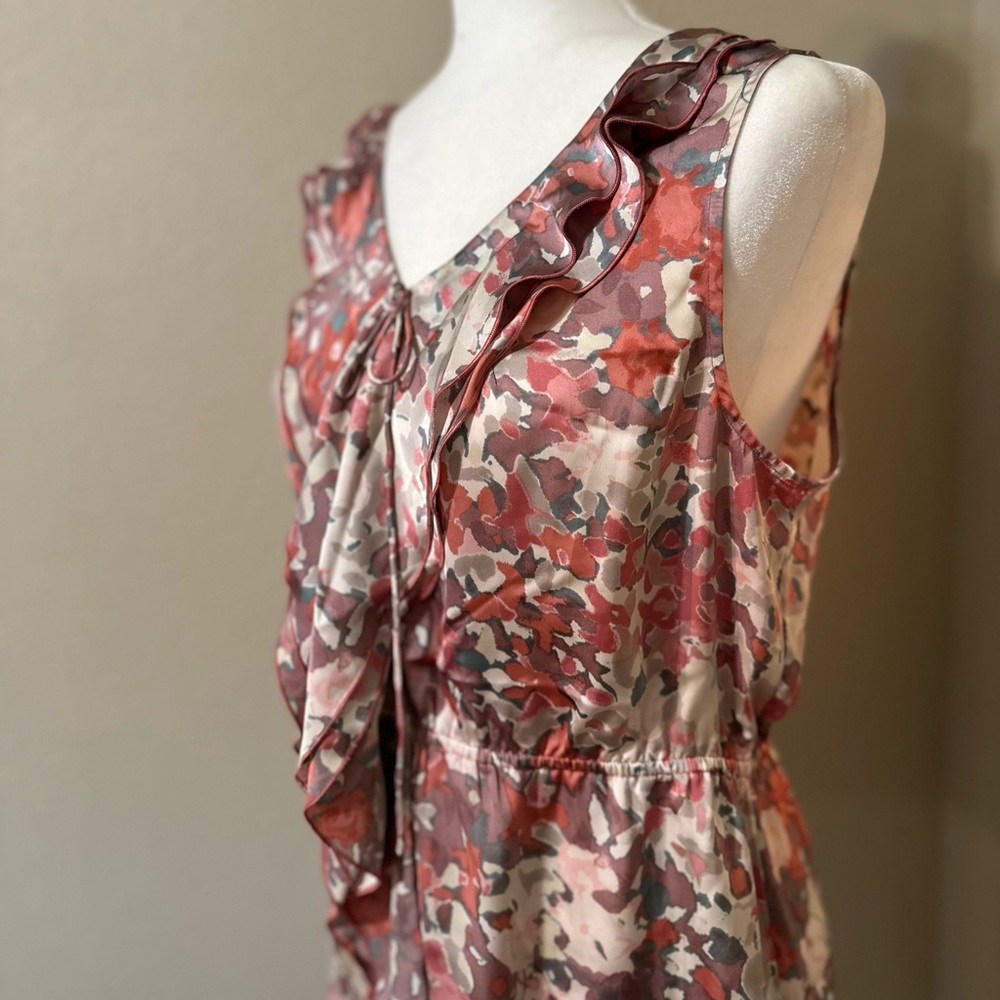 Banana Republic Pink Print Blouse Size: Large - Picture 3 of 6
